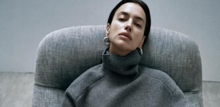 Irina Shayk con el nuevo diseño de Zara