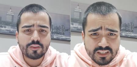 El estudiante muestra su descontento en el vídeo