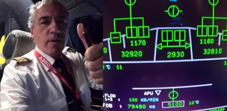 Ramon Vallès explica dónde están los seis depósitos de combustible de los aviones.