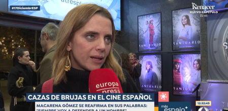 Macarena Gómez se reafirma en sus palabras sobre los abusos en el mundo del cine: ''Yo siempre voy a defender a un hombre''
