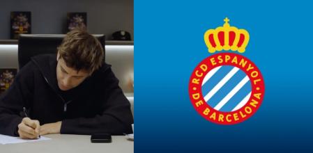 Gerard Piqué escribiendo la carta dirigida al RCD Espanyol
