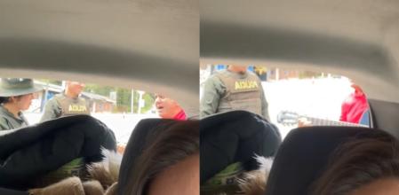 El hombre decidió dar toda una performance