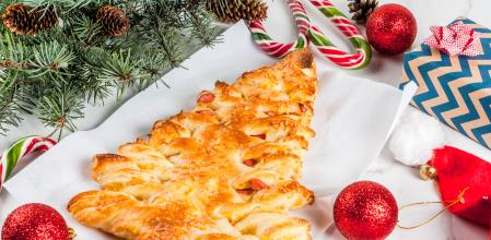 Pizza árbol de Navidad