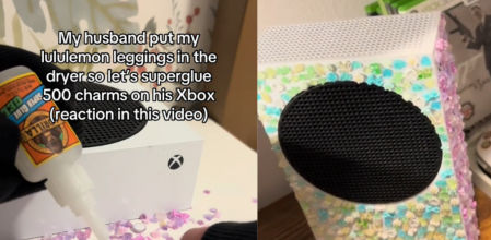 La gran idea de su mujer para personalizar su Xbox