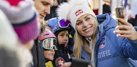 Lindsey Vonn, este sábado en Saint.Moritz