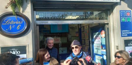 Amadeo Marín no se podía creer que realmente había tocad el Gordo allí