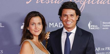 Alvaro Castillejo Preysler y Cristina Fernández en la Fashion Week de Madrid, el pasado mes de septiembre de 2024