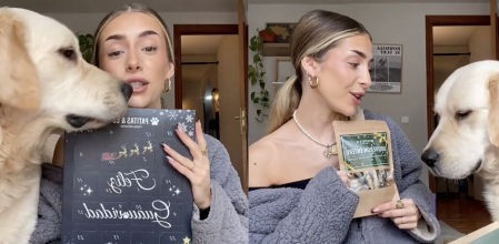 Theo es el golden retriever más afortunado de recibir los regalos