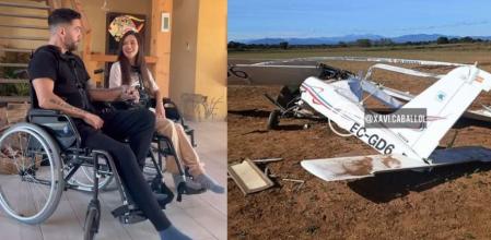 Xavi Caballol y Alba Serch durante una entrevista