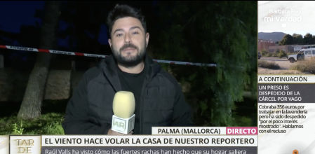 Un reportero de 'TardeAR' cuenta en directo cómo su casa voló por los aires