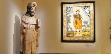Exposición 'Plafons de sants en la rajola catalana: art i devoció popular'.