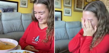 La hilarante reacción de una chica al volver de Erasmus y poderse comer un cocido: 