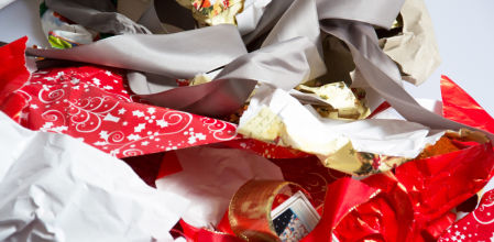 El papel de regalo puede tener una segunda vida