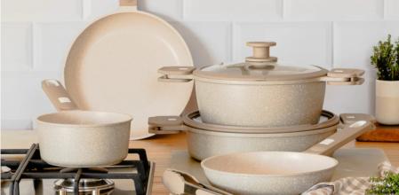 Una batería de cocina de mucha calidad, apta para inducción, y ahora con una gran rebaja