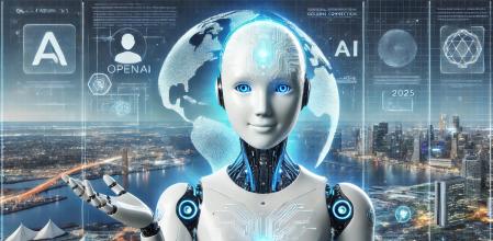 Imagen en la que DALL-E de OpenAI ofrece sus servicios para el 2025