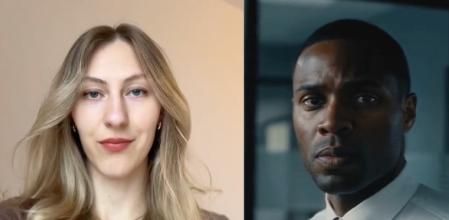 Francesca Tighinean en un momento del vídeo