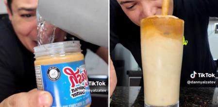 Prueba una bebida que lleva crema de cacahuete, café y agua, y el resultado final sorprende a todos: