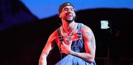 Bad Bunny, durante una actuación en el Latin Billboard Awards en Coral Gables