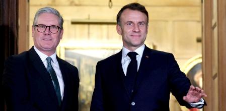 El primer ministro británico,&nbsp;Emmanuel Macron, y el presidente francés, Emmanuel Macron