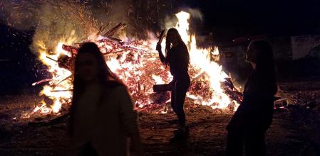 Hoguera de Sant Sebastià en Matadepera.