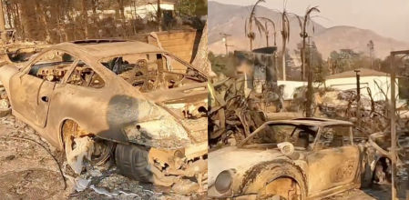 Así ha quedado un increíble Porsche tras el incendio en Los Ángeles: “Eso duele verlo”