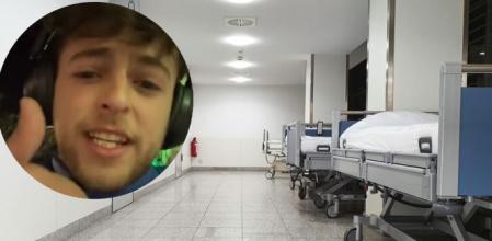 El joven crítica la situación que viven los estudiantes como él