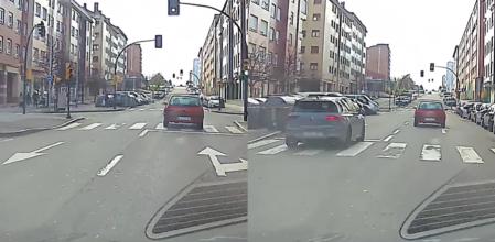 El coche pisó a fondo el acelerador.