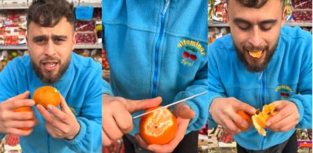 El mejor frutero de Tiktok nos muestra los trucos para diferenciar la mejor mandarina del mercado