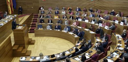 Imagen de Les Corts Valencianes, donde se ha registrado un enconado debate.