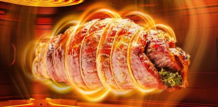 Los alimentos pueden cocinarse por todos lados quedando en un acabado uniforme