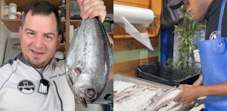 Para preservar la cadena de frío del pescado es recomendable guardarlo en una bolsa con hielo tan pronto como te lo den en el supermercado o la pescadería.