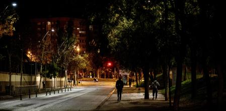 FOTO ALEX GARCIA ZONAS Y CALLES MAL ILUMINADAS DE BARCELONA. EN LA FOTO PASSEIG DE SANT JOAN BOSCO DE SARRIA 2025/01/16