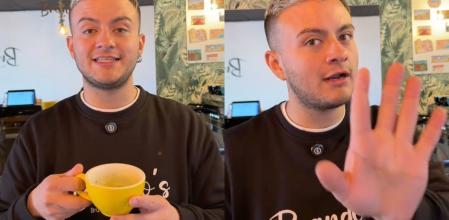 El barista explica que el café de especialidad es aquel que se cuida desde que se cultiva hasta que se sirve.