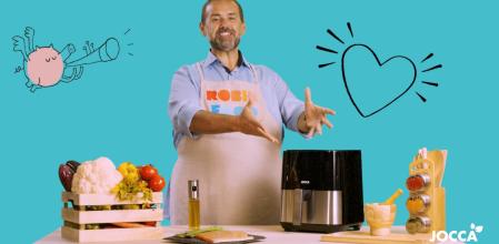 El carismático cocinero David de Jorge (Robin Food), presenta las freidoras de aire Jocca