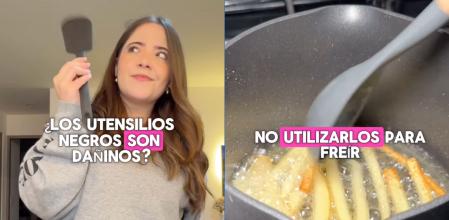 Los utensilios de cocina de plástico negro podrían acarrear riesgos para la salud.