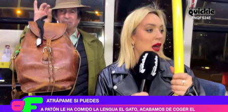 José Manuel Díaz-Patón protagoniza un momentazo en directo al intentar huir de Marta Riesco en autobús: ''¿Por qué está mudo?''
