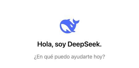 Mensaje que aparece en el chat de la app de DeepSeek para el iPhone