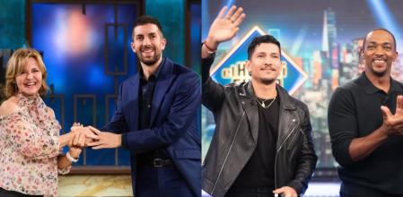 La periodista Almudena Ariza y los actores Anthony Mackie y Danny Ramírez, invitados de este martes