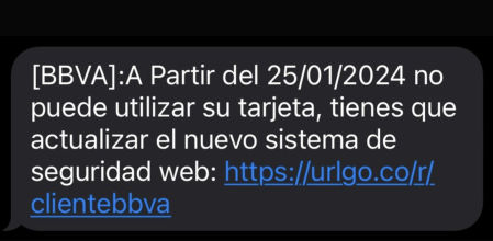 El mensaje de estafa que les llega a los clientes para que caigan en la trampa