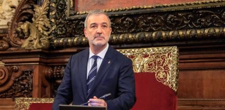 Jaume Collboni, durante la sesión plenaria de hoy