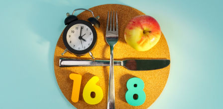 Imagen alegórica del ayuno intermitente.&nbsp;