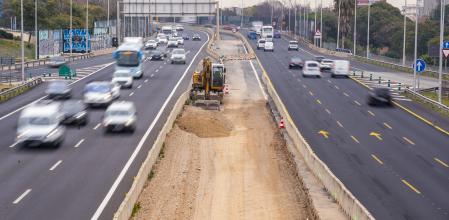 Obras del carril bus de la B-23