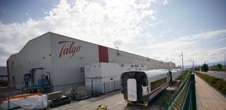 Fachada de la planta de Talgo en Rivabellosa, Álava, País Vasco (Españ