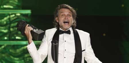 Salva Reina, feliz con su premio Goya