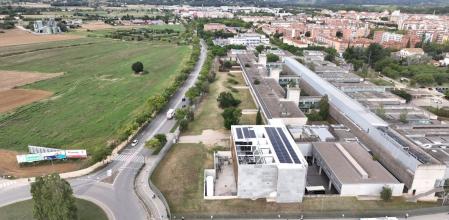 Imagen aérea del terreno donde se ubicará el campus de salud de Girona.