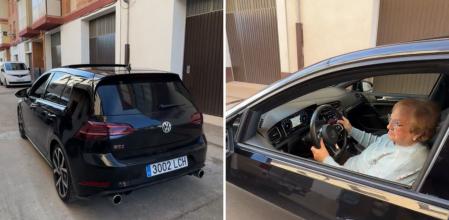 La hilarante reacción de una abuela de Zaragoza al probar el Volkswagen GTI de su nieto: “Va muy fino”