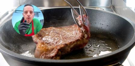 El carnicero explica cómo conseguir un buen sellado de la carne para que no suelte agua al cocinarla.