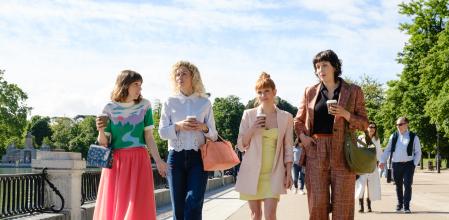 Las protagonistas de Valeria, una serie escrita y dirigida íntegramente por mujeres&nbsp;