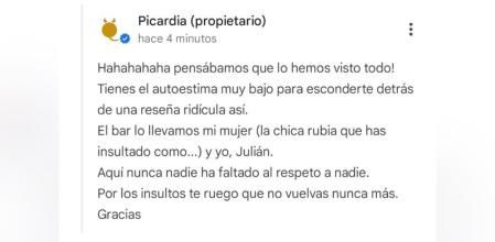 La respuesta de un propietario a la mala reseña de un cliente ha dejado atónitas a cientos de personas
