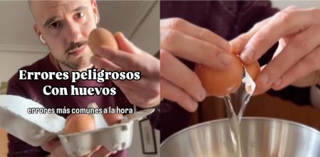 El experto recopila una serie de errores que nos ponen en riesgo al manipular los huevos.